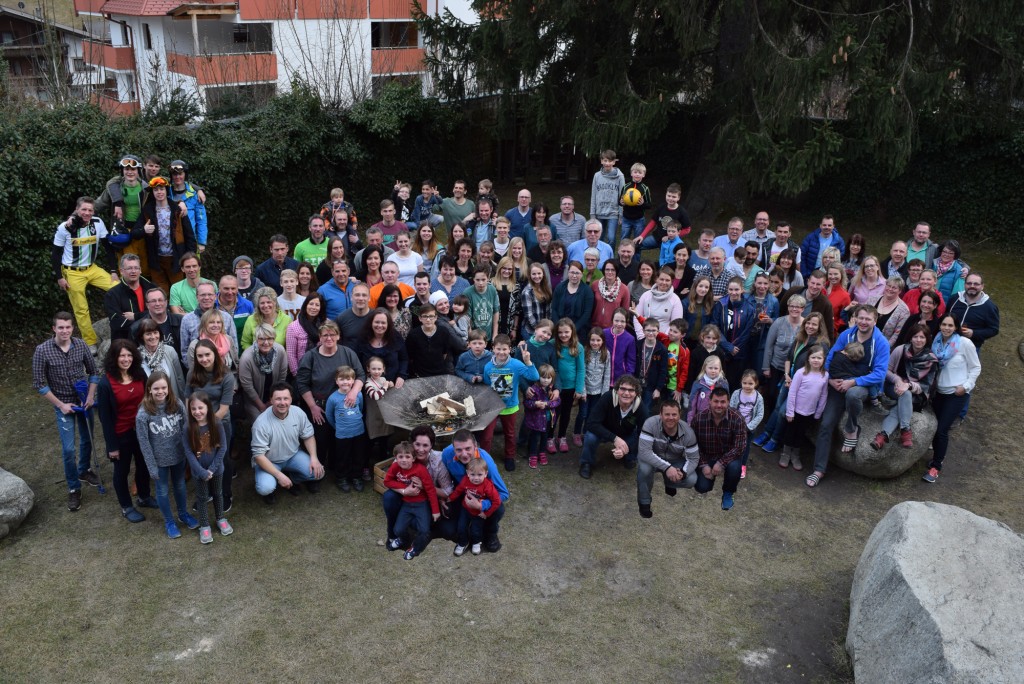 Gruppenbild Familienfreizeit 2016